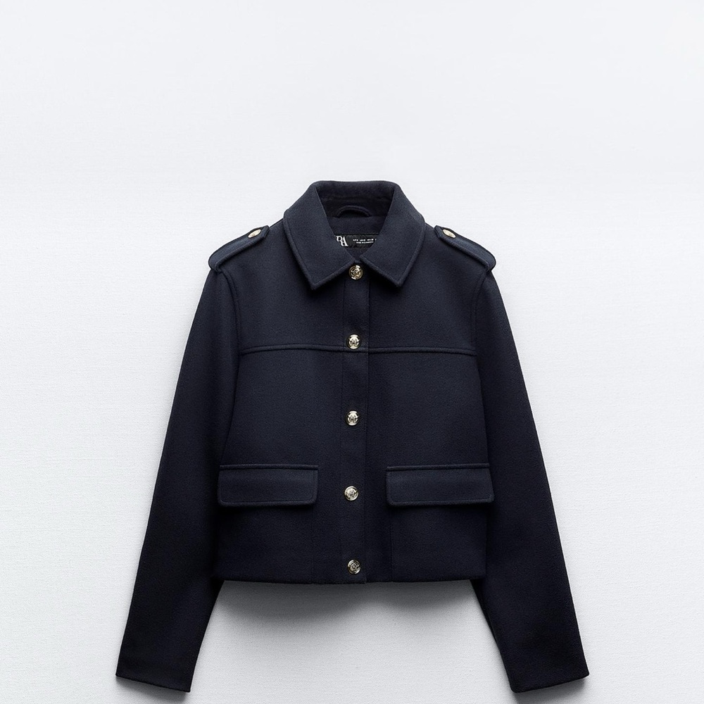 Gold Button Soft Touch Jacket - image 1